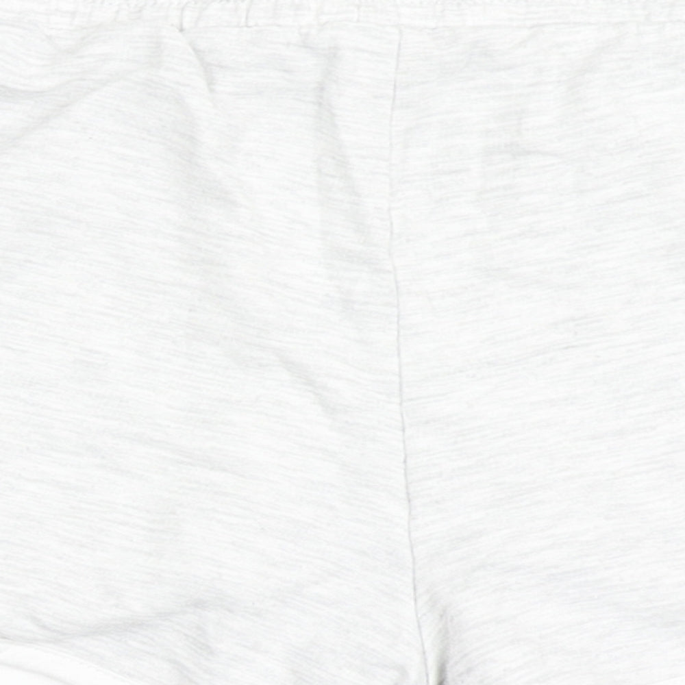 Dunnes Stores Womens Grey Cotton Hot Pants Shorts Size 25 in Regular Drawstring