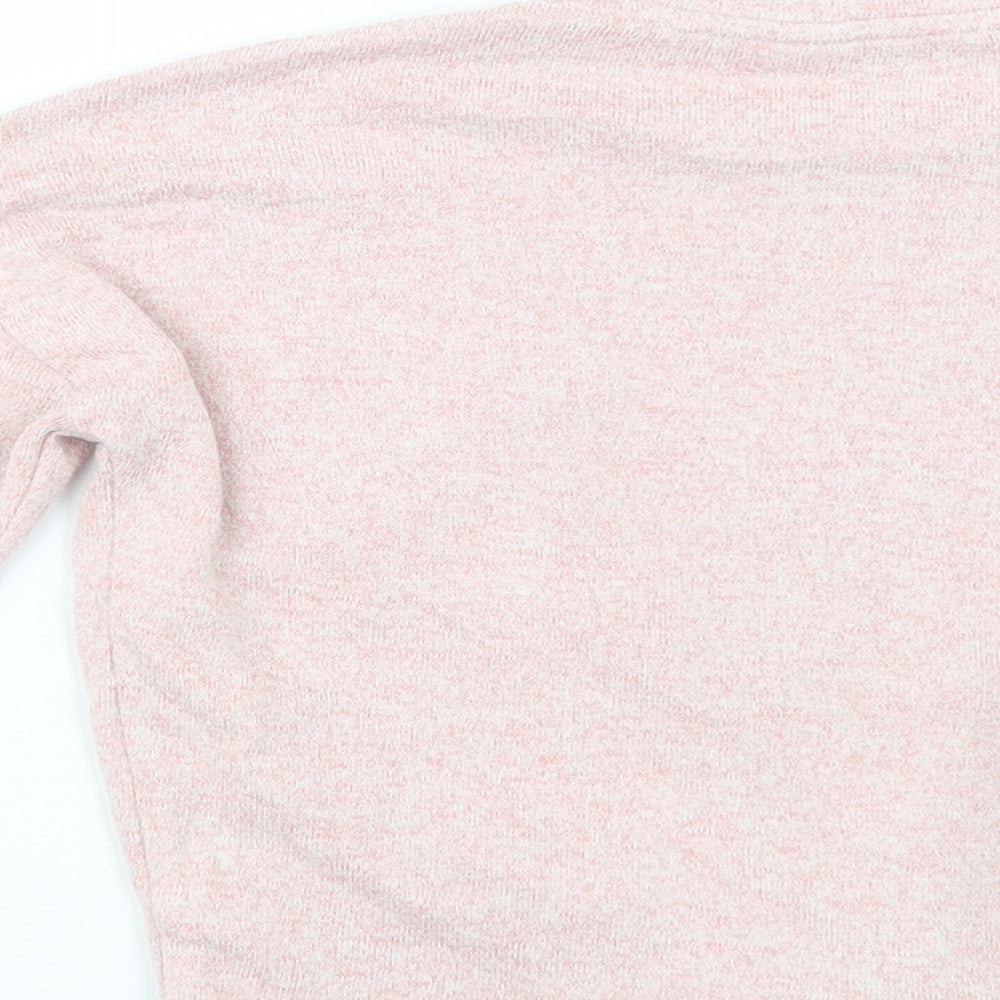TU Girls Pink Crew Neck Viscose Pullover Jumper Size 10 Years Pullover