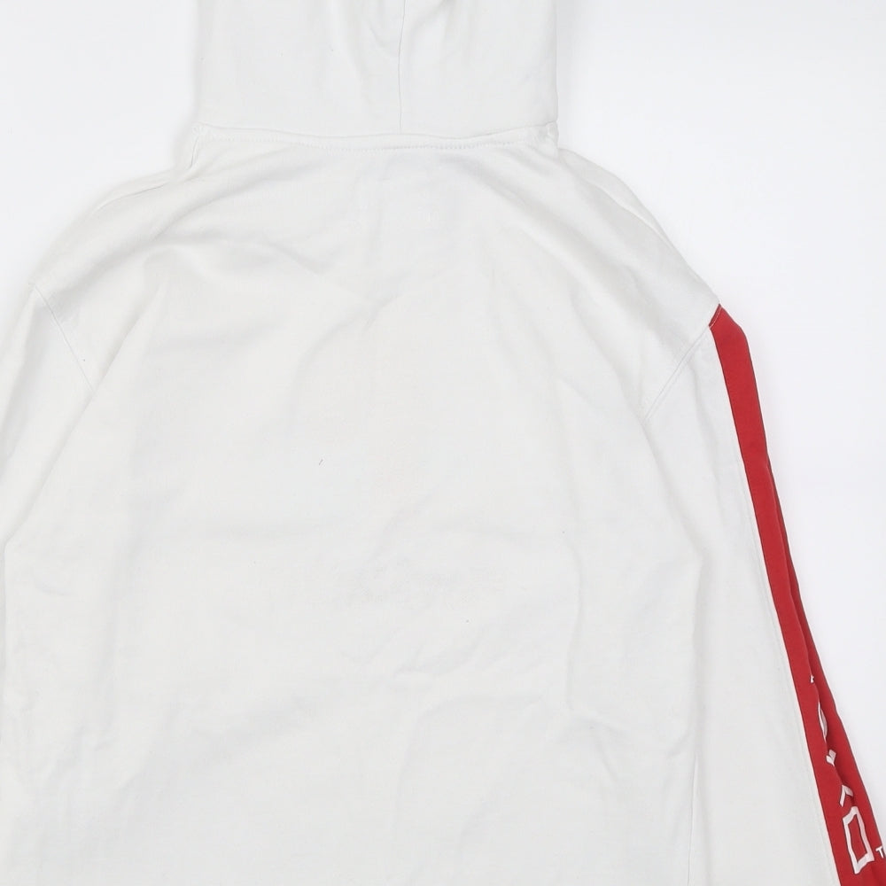 Zara Boys White Cotton Pullover Hoodie Size 11-12 Years Pullover - PlayStation