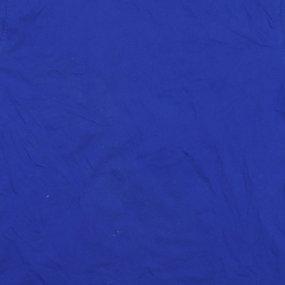 Dunnes Mens Blue Cotton T-Shirt Size M Crew Neck - Snowman i'm Having a Meltdown