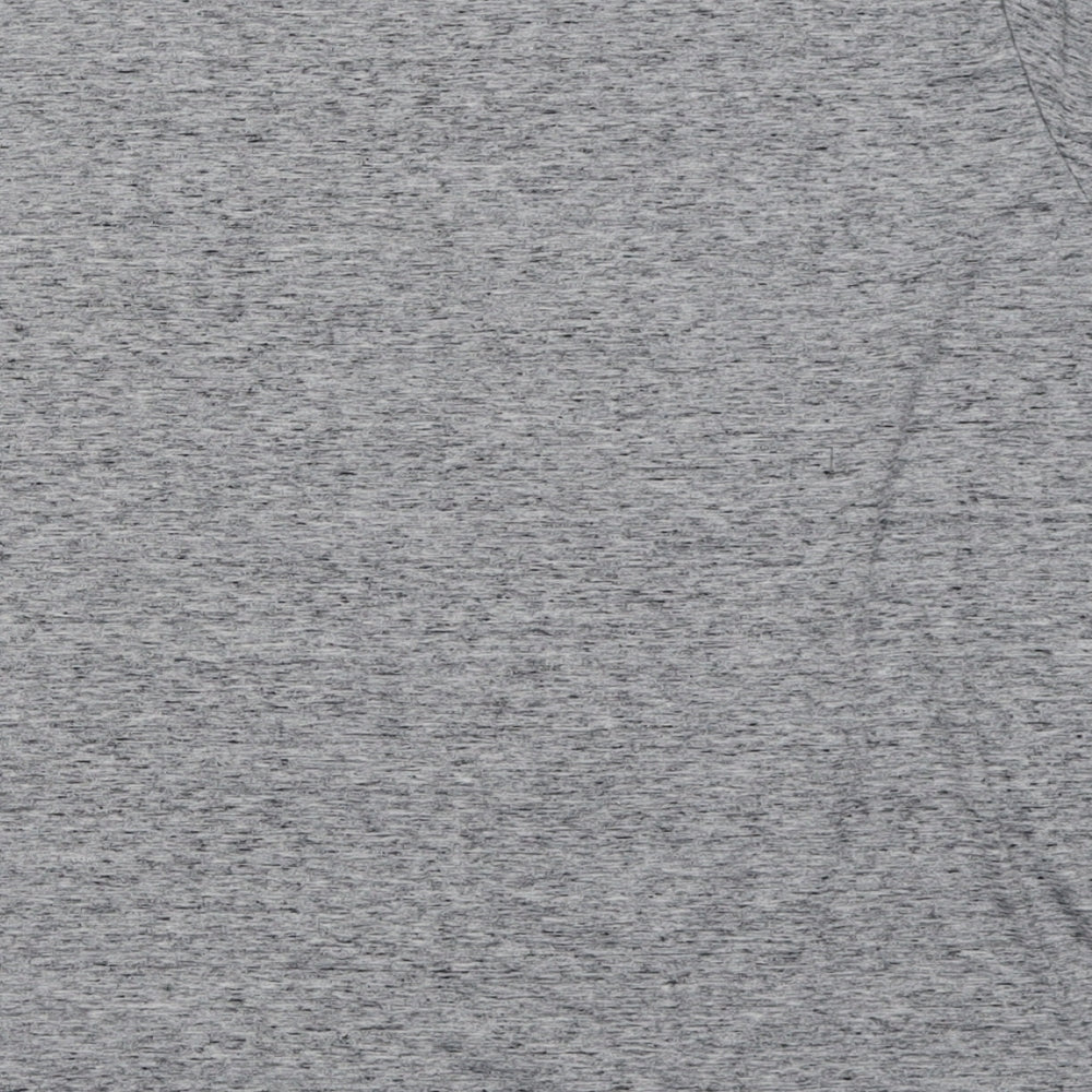 Preworn Mens Grey Polyester T-Shirt Size XL Crew Neck
