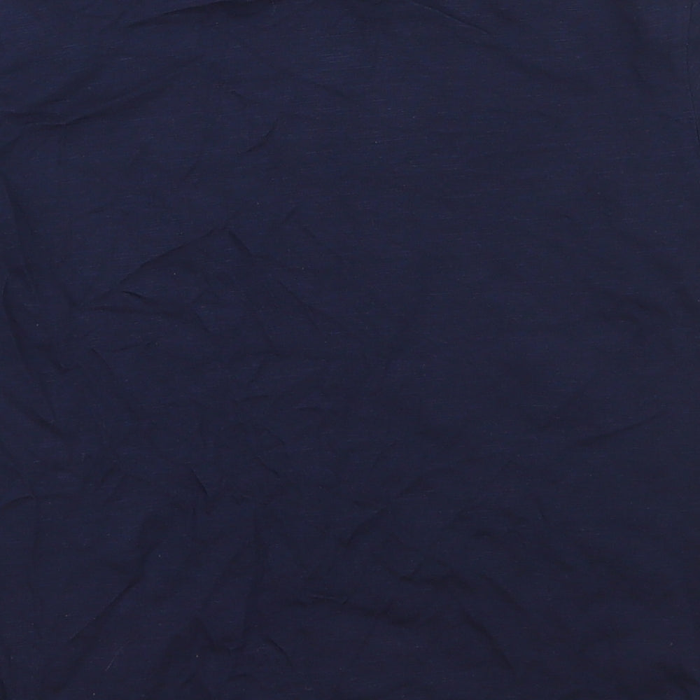 NEXT Boys Blue 100% Cotton Basic T-Shirt Size 7 Years Round Neck Pullover