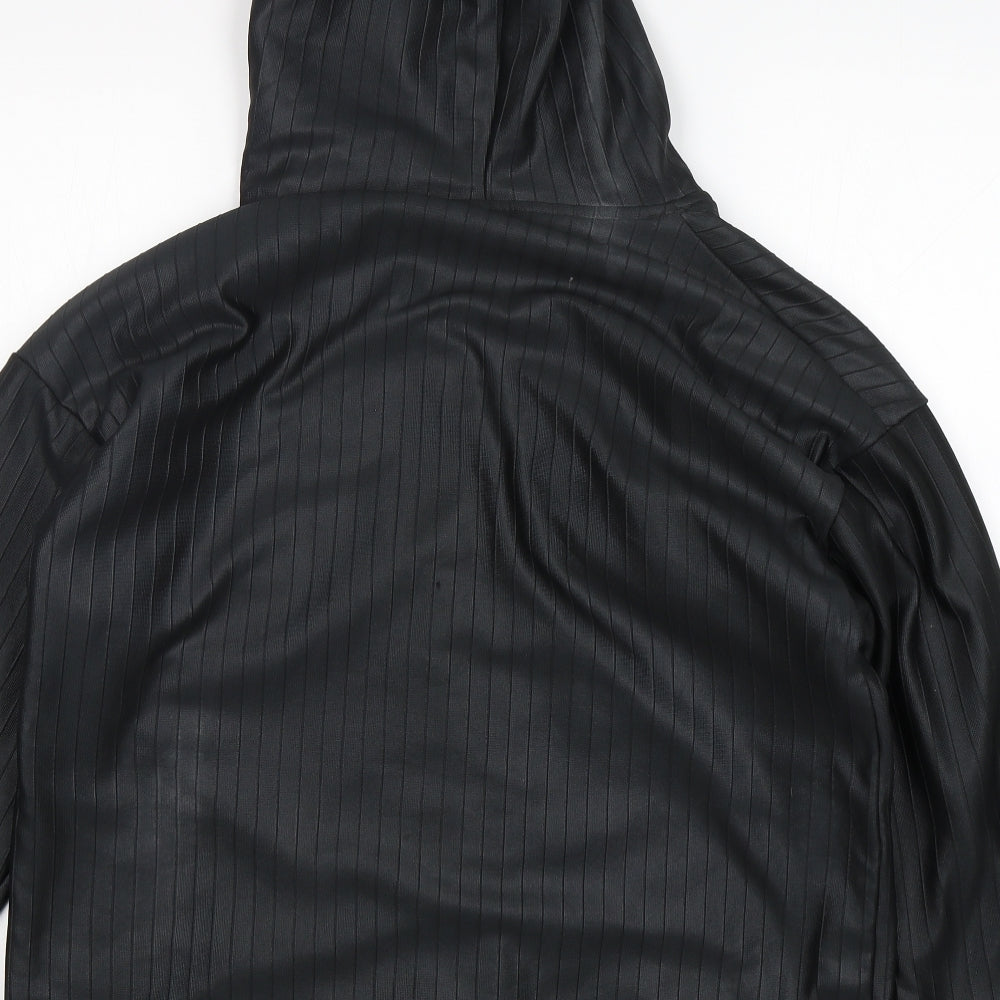 Lacati Womens Black Jacket Size L Button