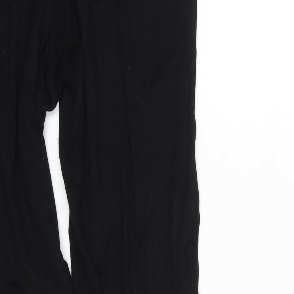 Boohoo Womens Black Viscose Jegging Leggings Size 10 L25 in