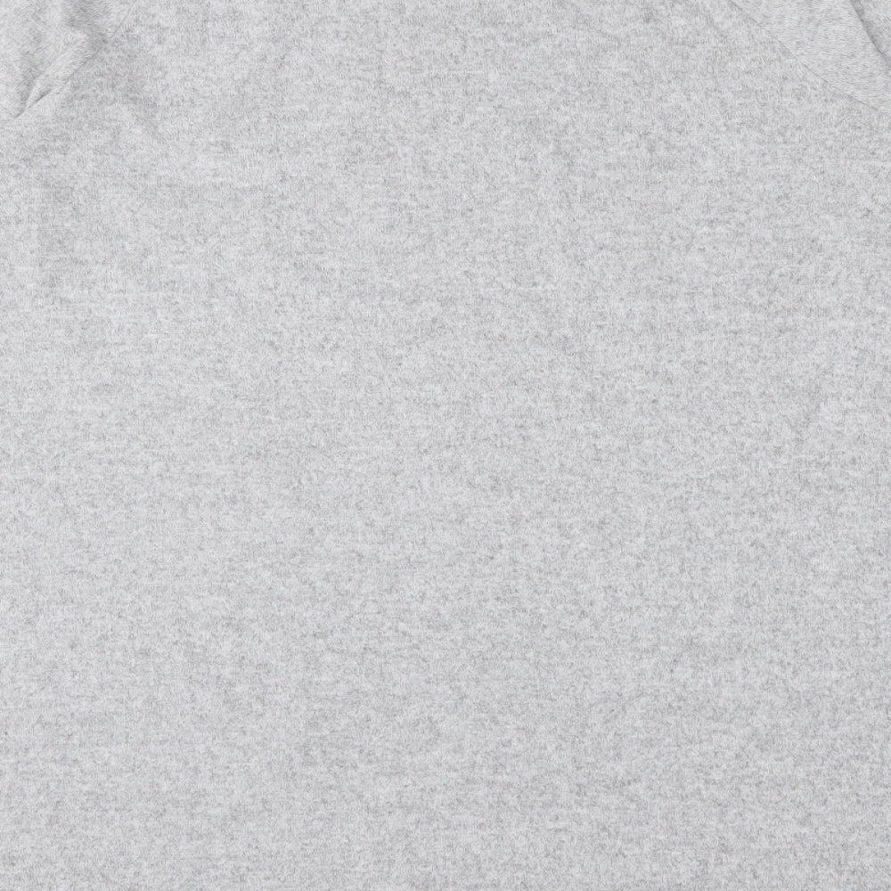 Marks and Spencer Womens Grey Round Neck Polyester Pullover Jumper Size 14