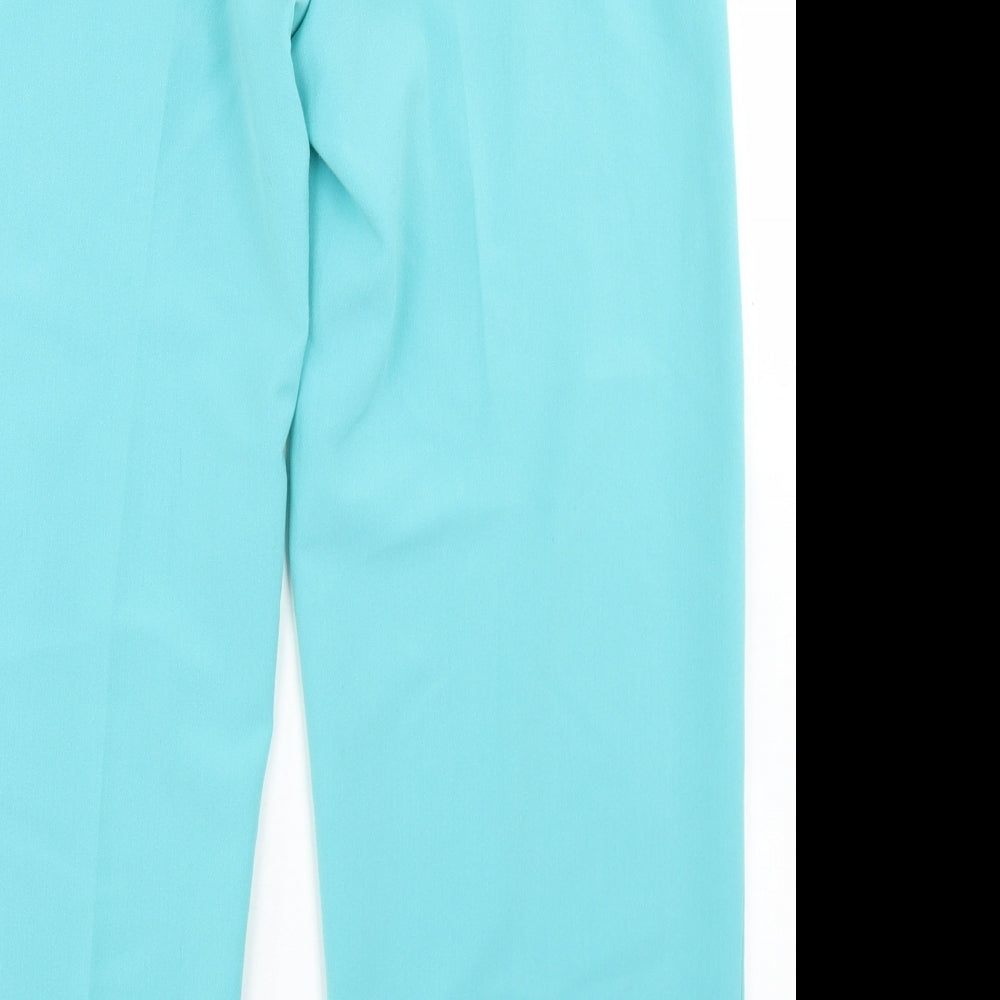 Gerard Womens Blue Polyester Dress Pants Trousers Size 14 L27 in Regular Button