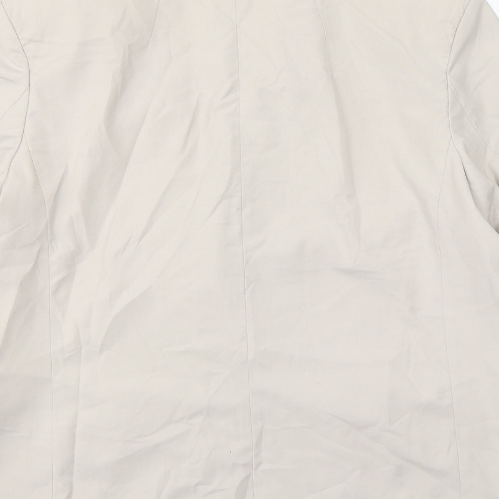 River Island Womens Beige Polyester Jacket Suit Jacket Size 10
