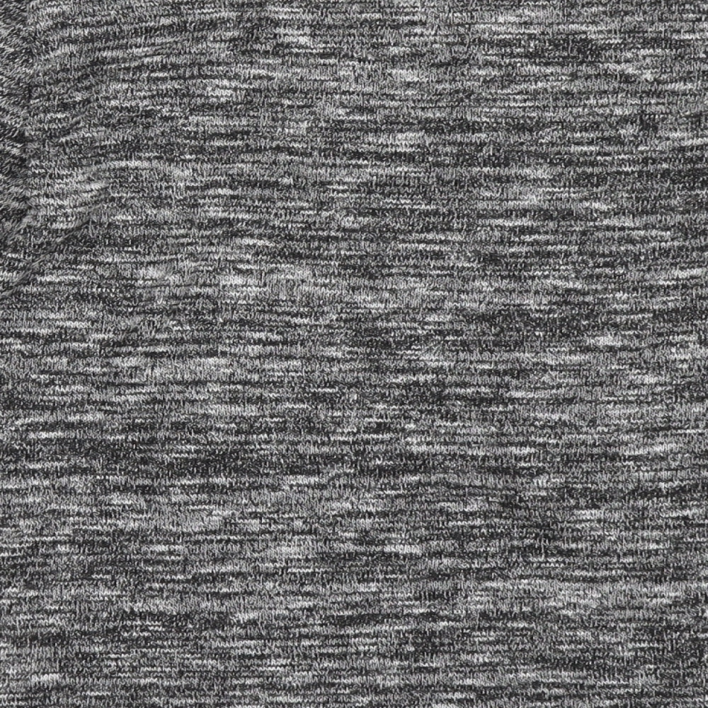 Dorothy Perkins Womens Grey Polyester Basic T-Shirt Size 6 Round Neck