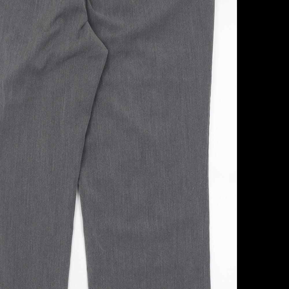 bonmarch Womens Grey Polyester Cropped Trousers Size 18 L24 in Regular