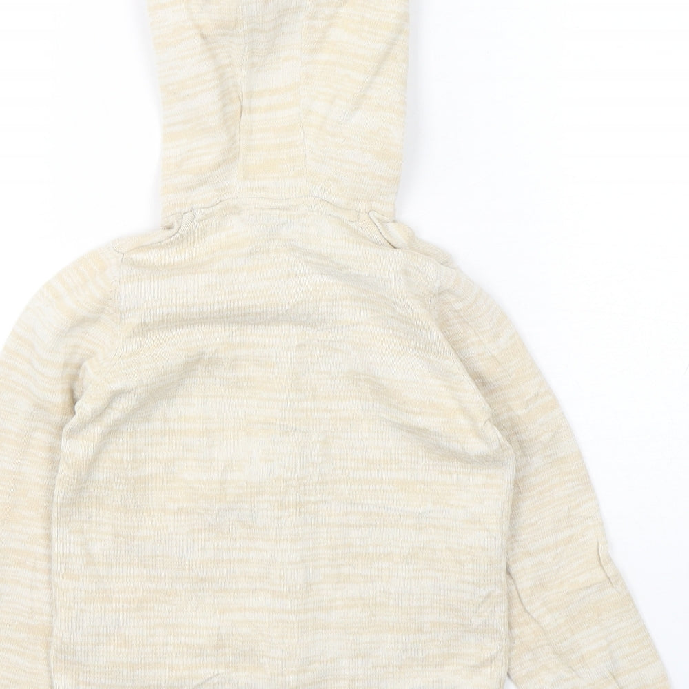 Lulipu Boys Beige Cotton Cardigan Jumper Size 12-18 Months Button