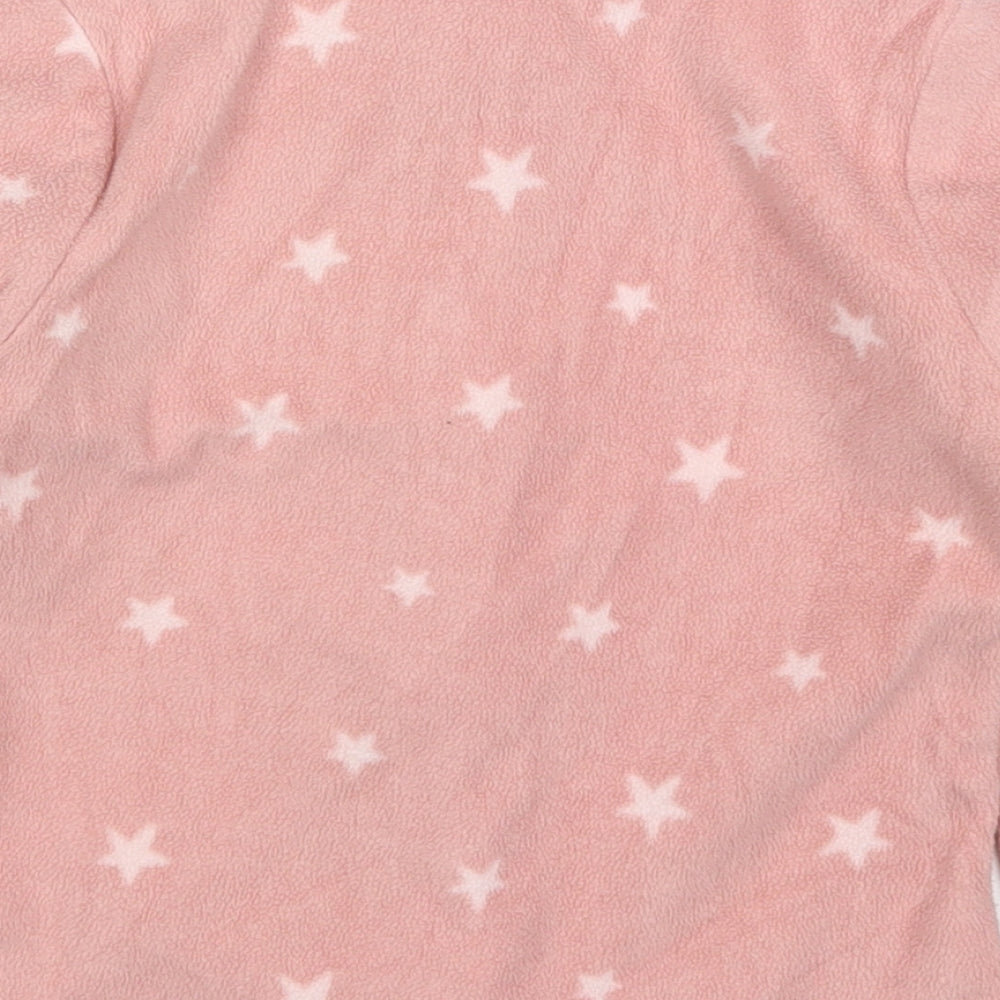 Mothercare Girls Pink Jacket Size 4 Years Zip - Stars