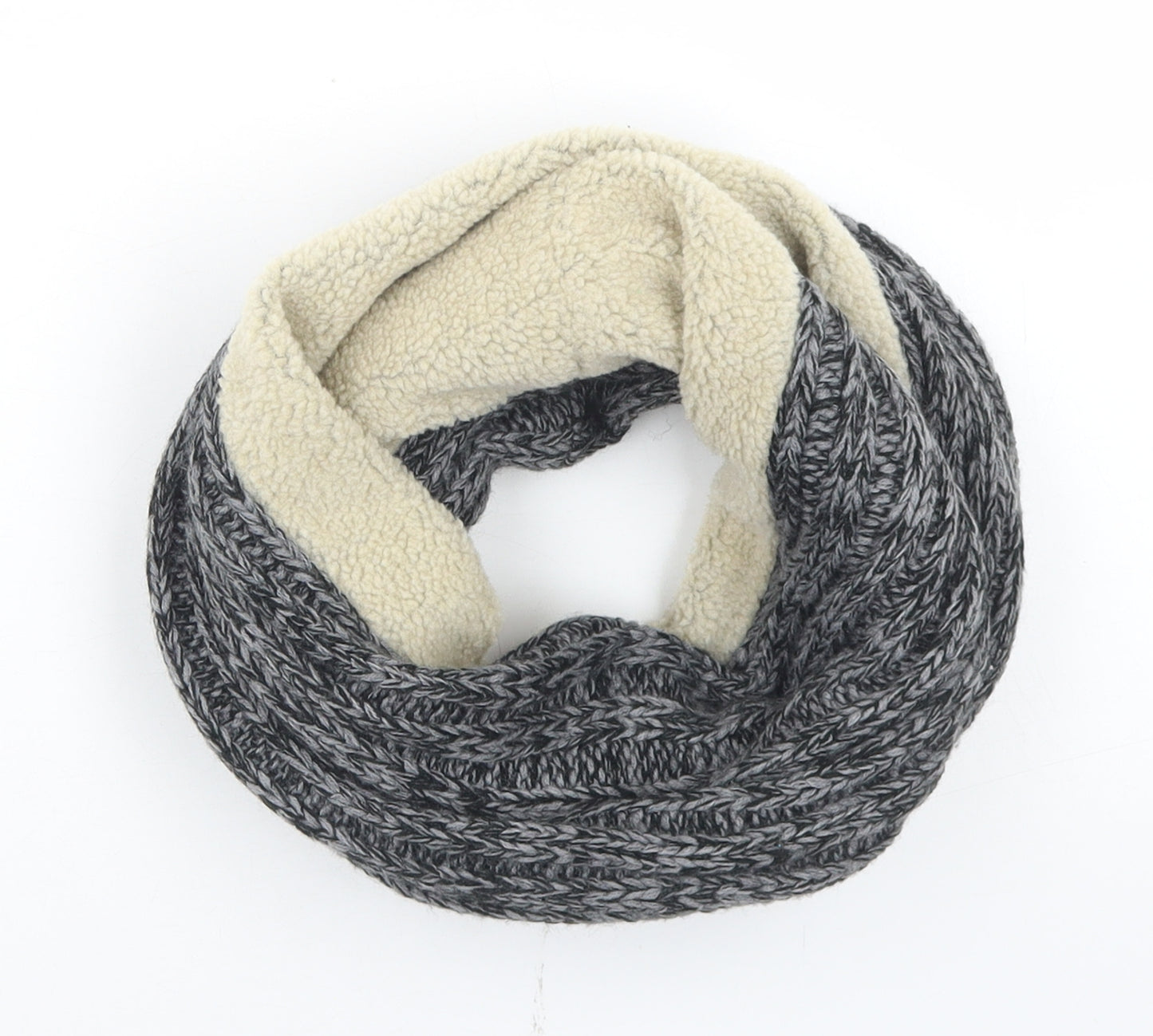 NEXT Mens Grey Acrylic Infinity Scarf Scarf One Size
