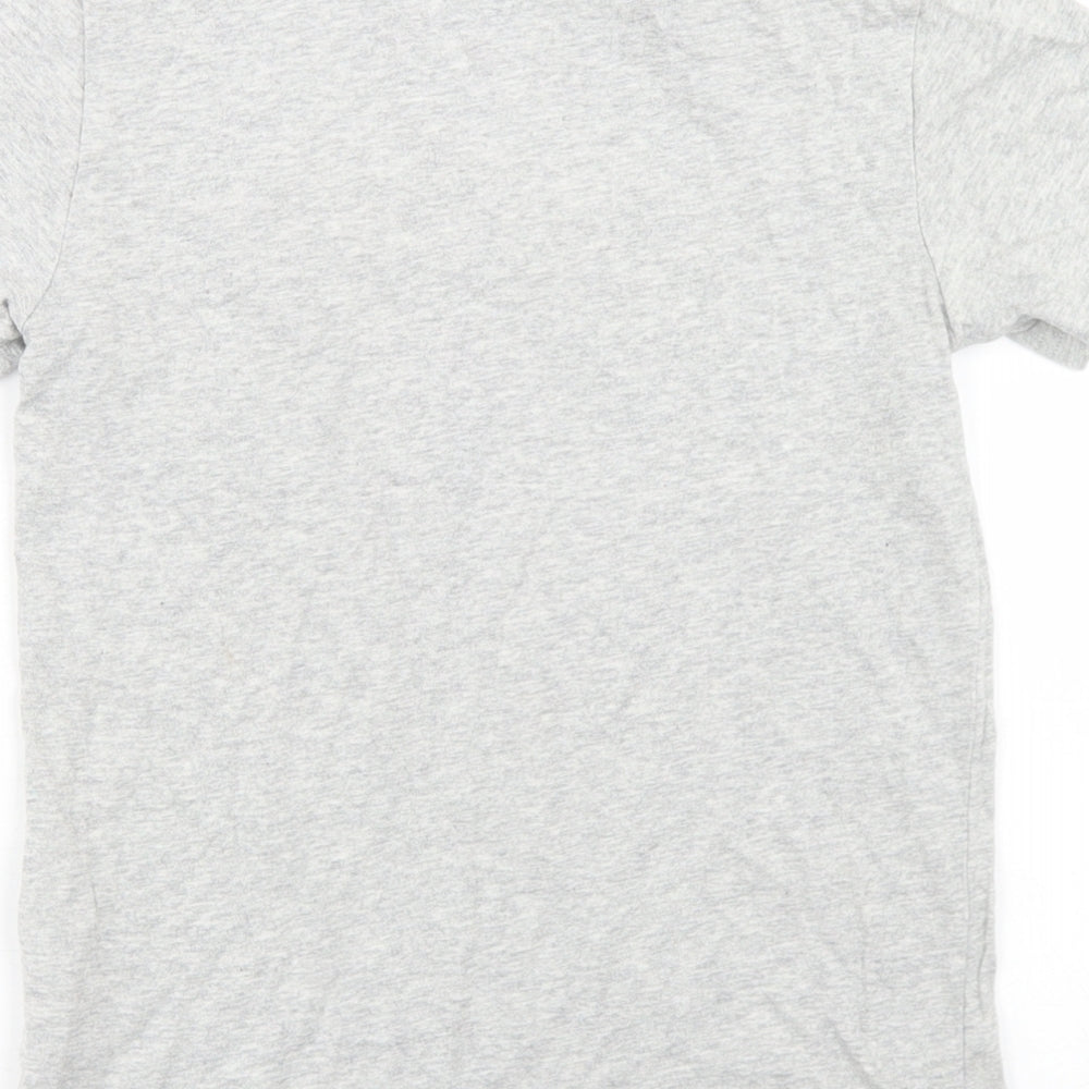 NEXT Boys Grey Cotton Basic T-Shirt Size 8 Years Crew Neck - Gaming Reversible Sequins