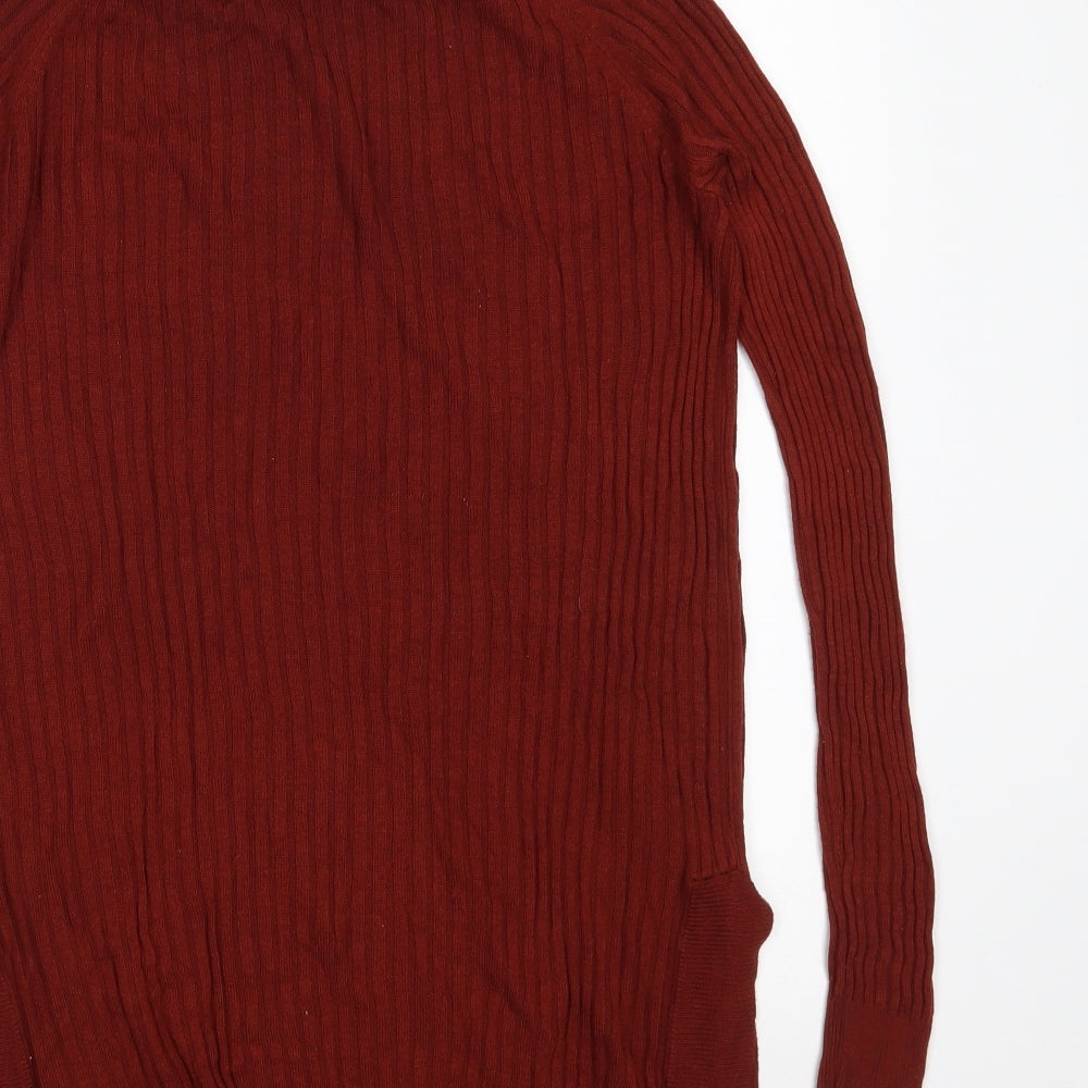 Matalan Womens Brown Round Neck Viscose Pullover Jumper Size 12