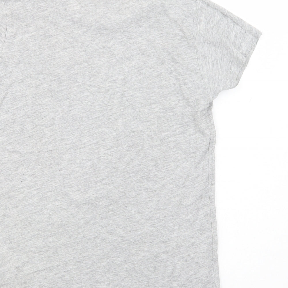 Pep & Co Girls Grey Cotton Pullover T-Shirt Size 10-11 Years Crew Neck Pullover - Queen of Sass