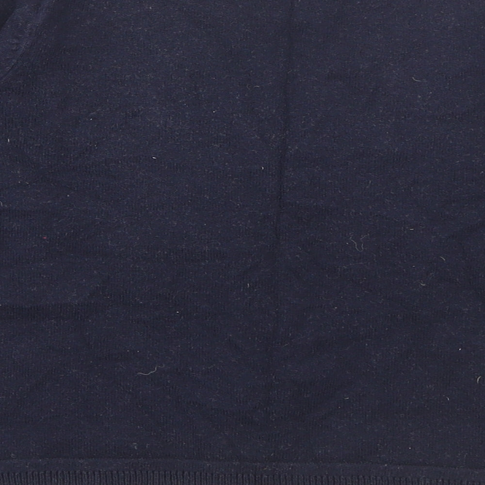 School Life Girls Blue V-Neck Cotton Cardigan Jumper Size 5 Years Button