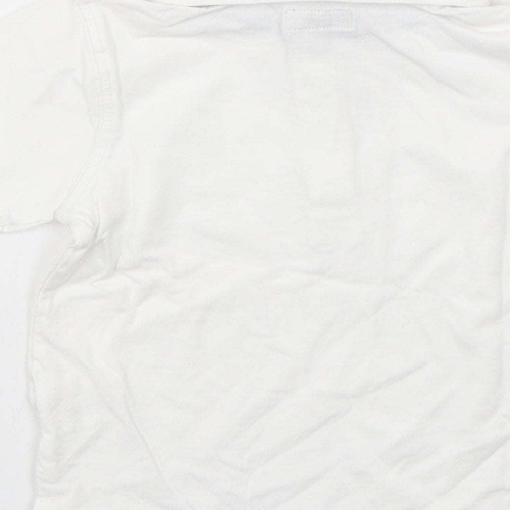 Miniclub Boys White Cotton Basic Polo Size 2-3 Years Collared Pullover