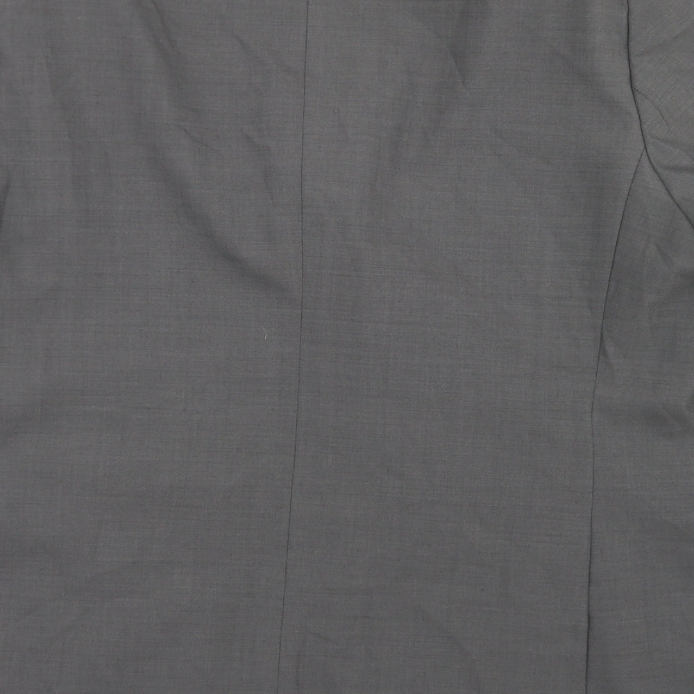 Marks and Spencer Mens Grey Polyester Jacket Blazer Size 46