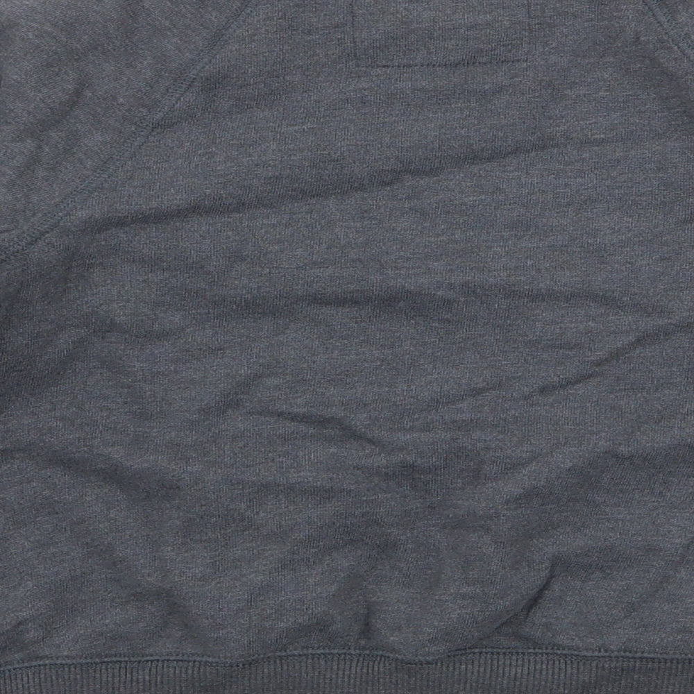 NEXT Boys Grey Cotton Pullover Sweatshirt Size 7 Years Pullover - Cool Story Santa, Christmas