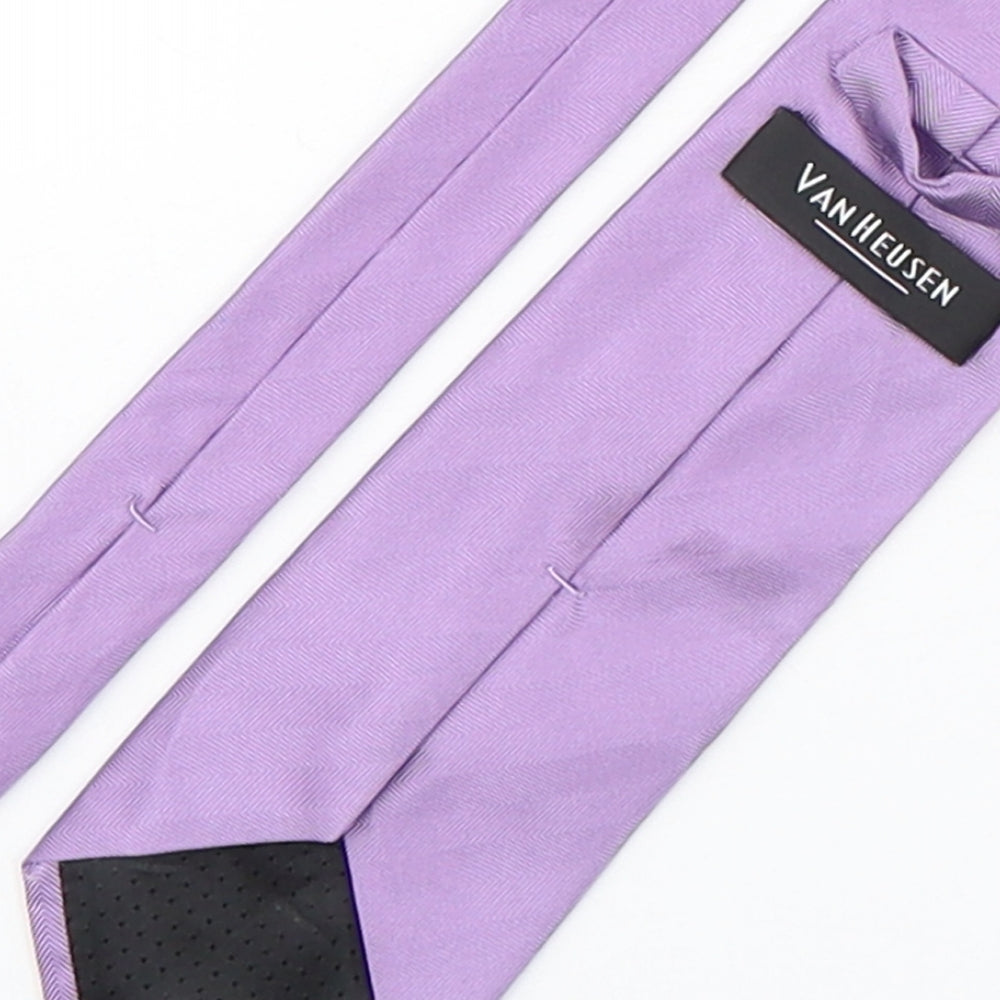 Van Hausen Mens Pink Silk Pointed Tie One Size