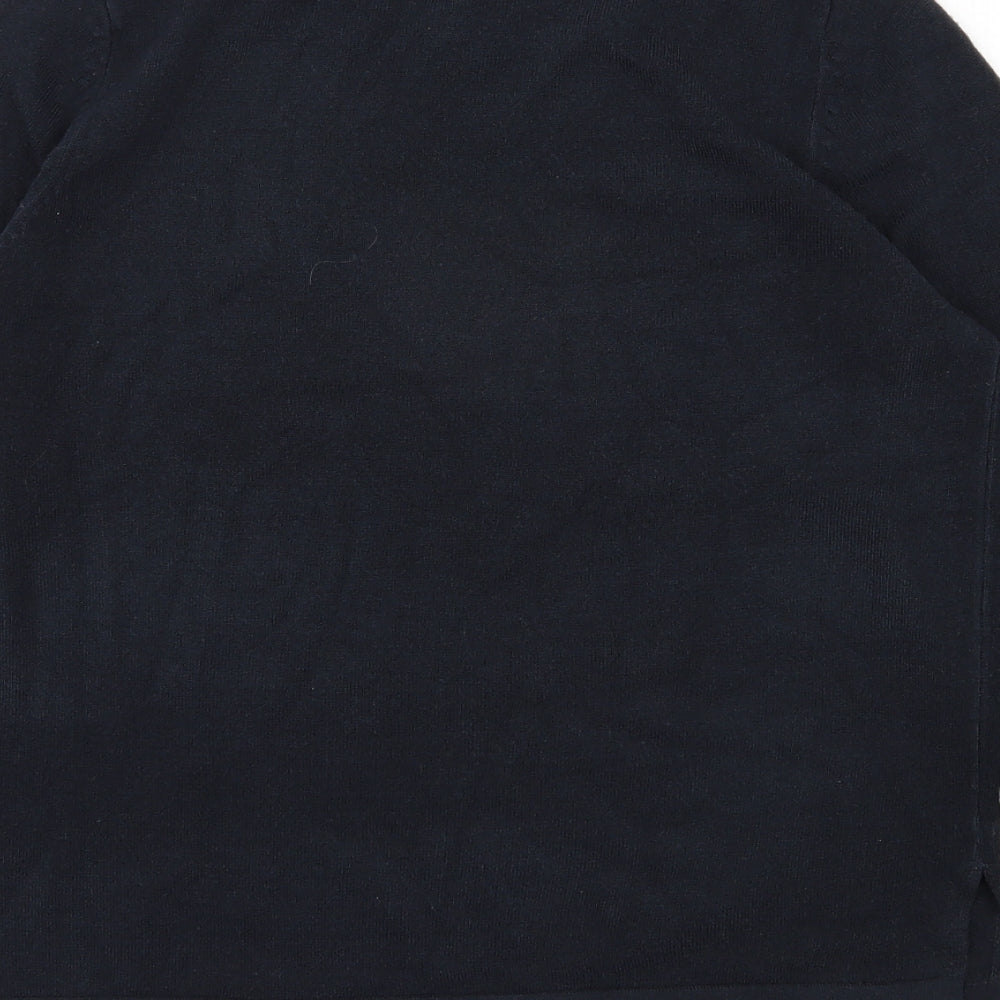 Marks and Spencer Womens Blue Round Neck Acrylic Pullover Jumper Size 12