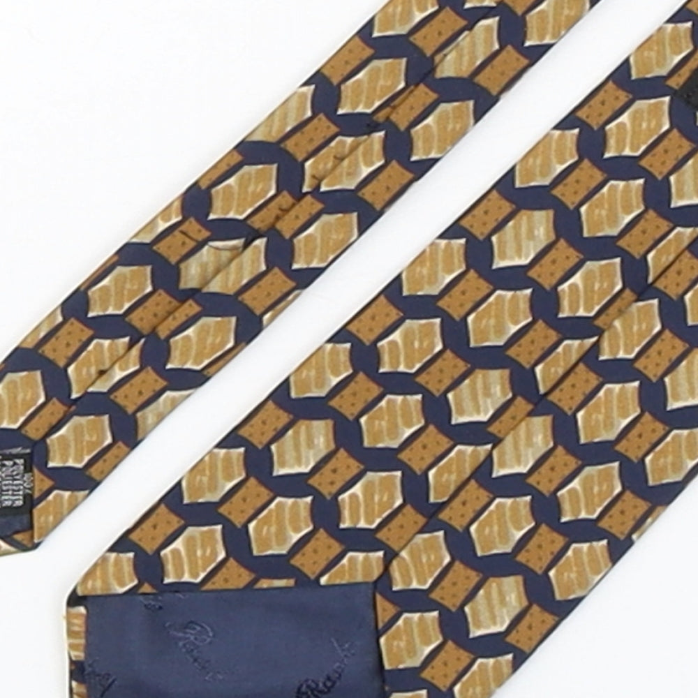 Havana Mens Multicoloured Geometric Polyester Pointed Tie One Size