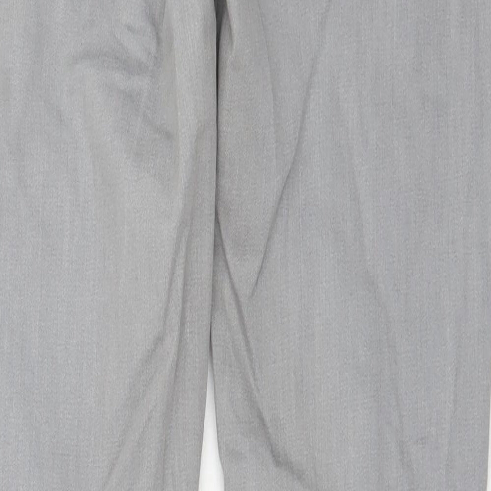 Oasis Womens Grey Cotton Skinny Jeans Size 10 L31 in Regular Zip