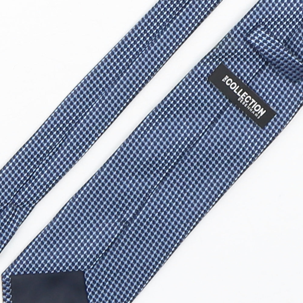 The Collection by Debenhams Mens Blue Geometric Polyester Pointed Tie One Size