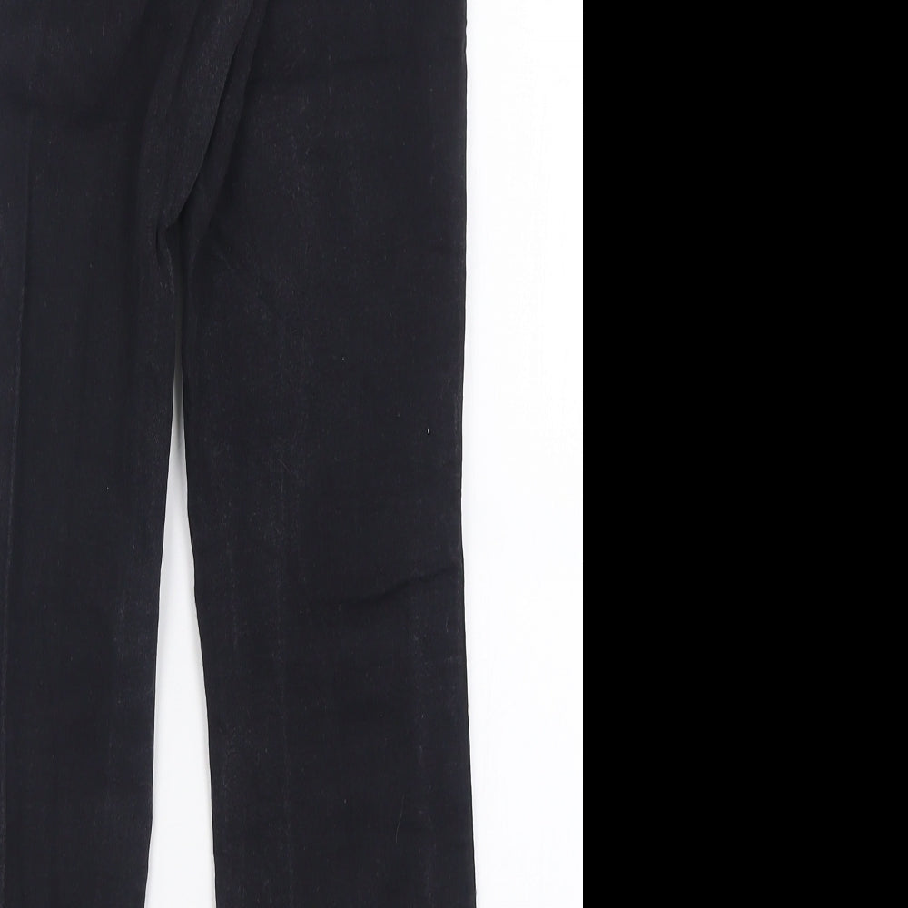 H&M Womens Black Cotton Skinny Jeans Size 28 L28 in Regular Button