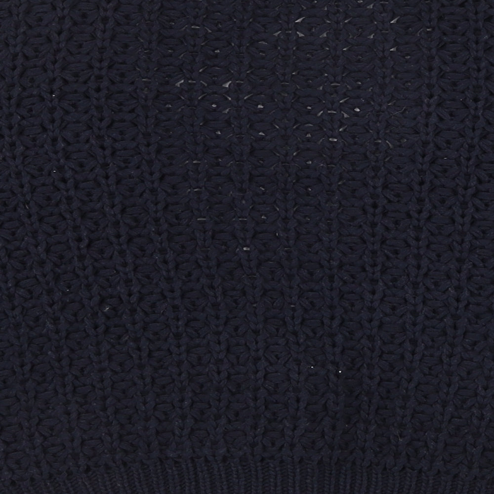 Marks and Spencer Womens Black V-Neck Acrylic Cardigan Jumper Size 12