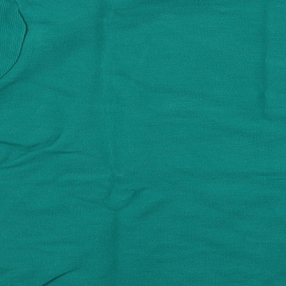 TU Boys Green 100% Cotton Basic Polo Size 7 Years Collared Button - 3 Pack