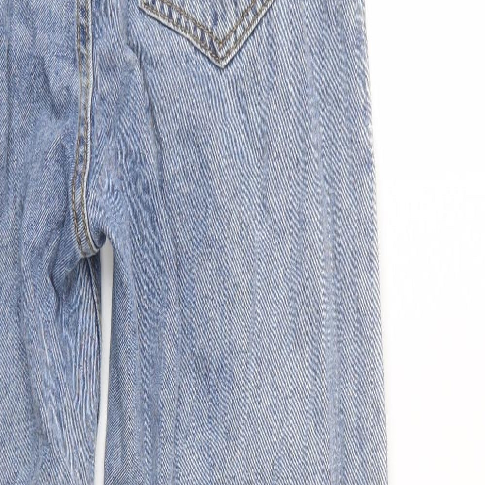 SheIn Womens Blue Camel Boyfriend Jeans Size XS L31 in Regular Button