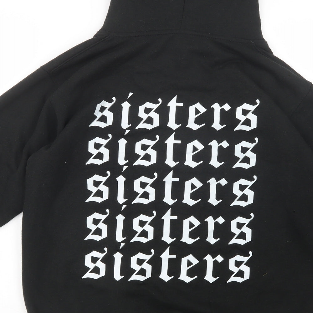Uneek Womens Black Polyester Full Zip Hoodie Size S Zip - Sisters
