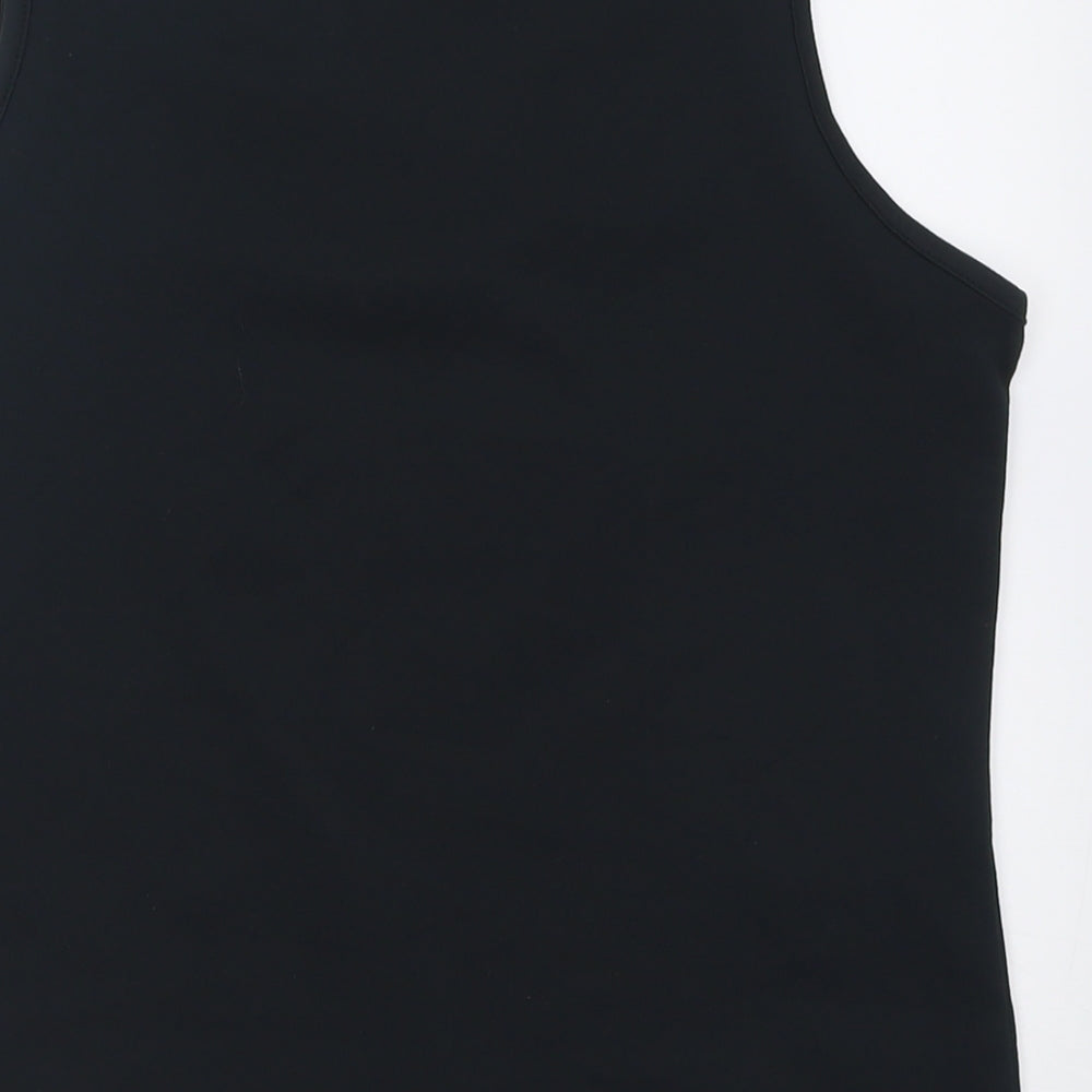 studiotwo Womens Black Polyester Basic Tank Size 16 Scoop Neck Pullover