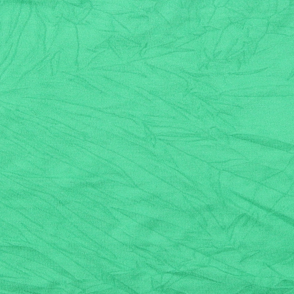 Marks and Spencer Womens Green V-Neck Viscose Pullover Jumper Size 22