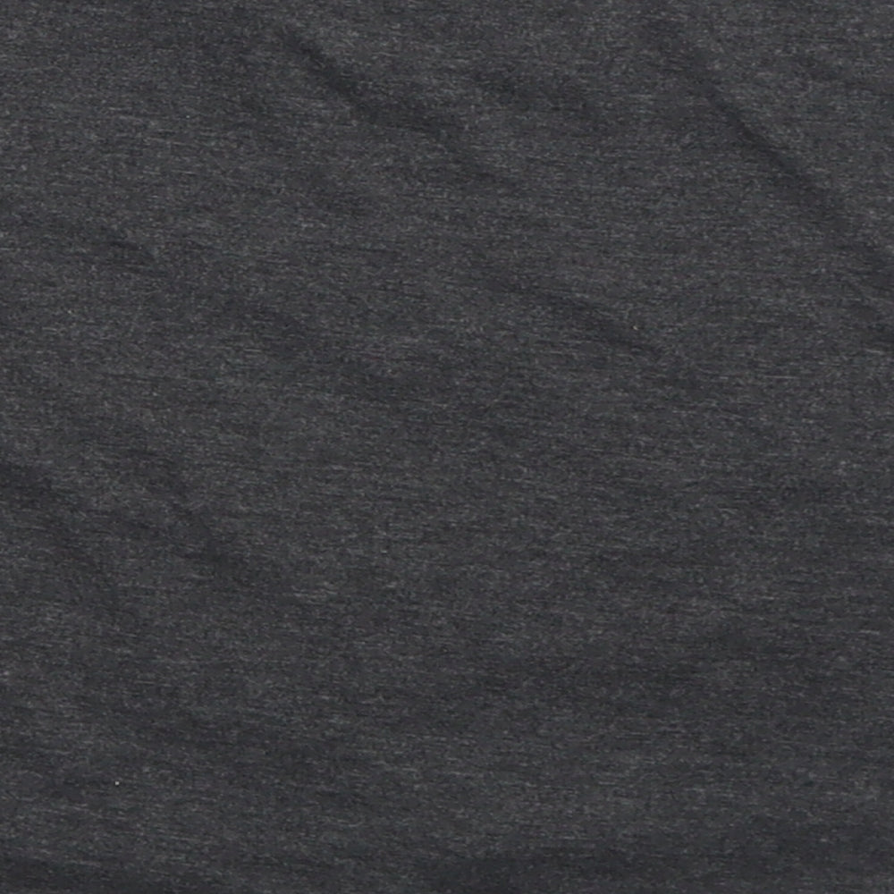 Miss e-vie Girls Grey Polyester Cropped T-Shirt Size 7-8 Years Crew Neck - Reindeer Christmas
