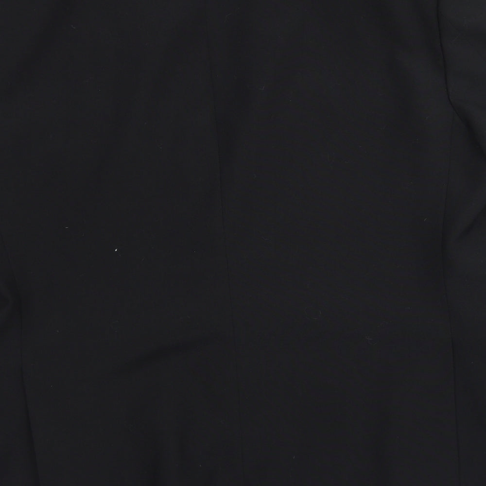 Benjamin Simon Mens Black Polyester Jacket Blazer Size 46