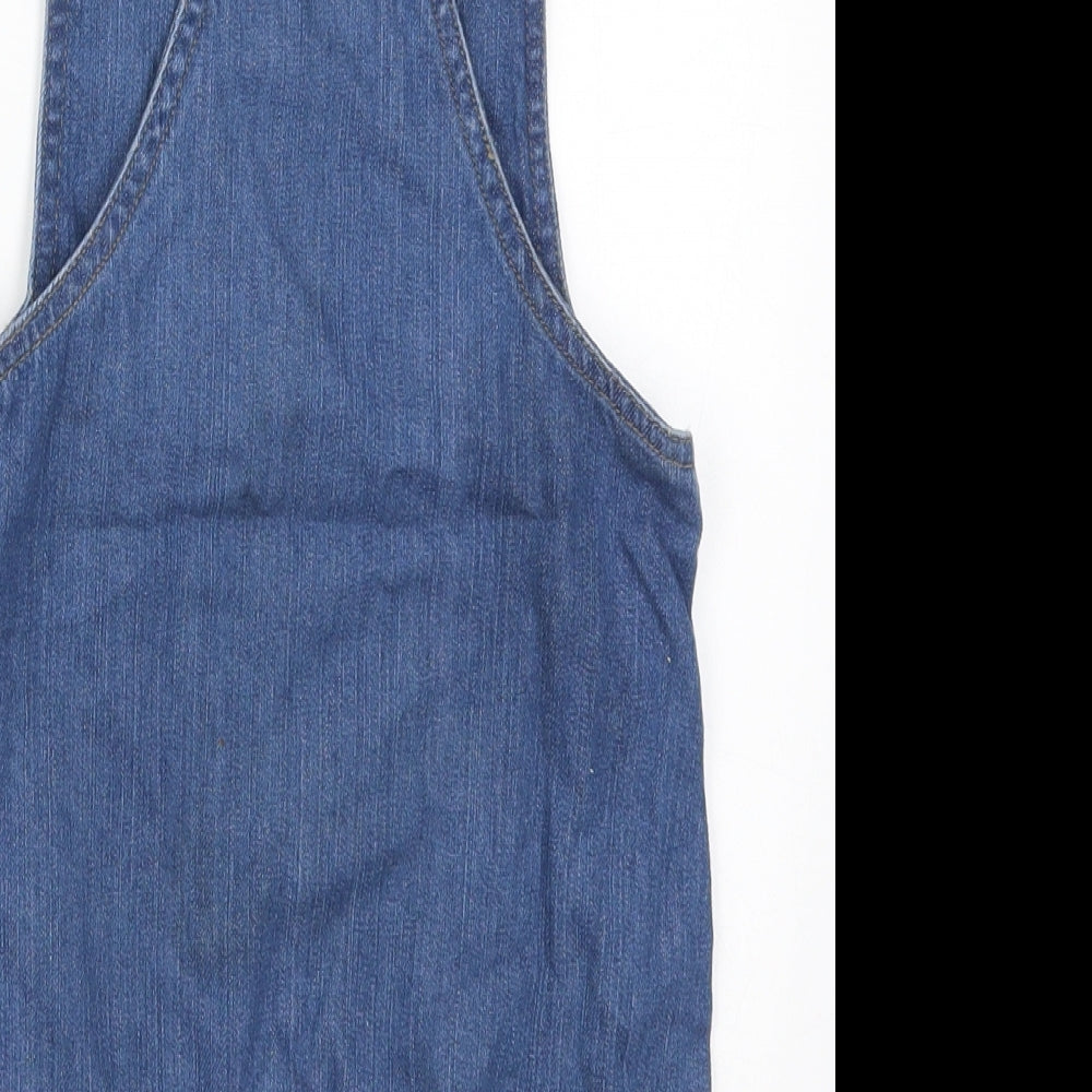 Baby Bugs Baby Blue Cotton Dungaree One-Piece Size 12-18 Months Button - Jensen