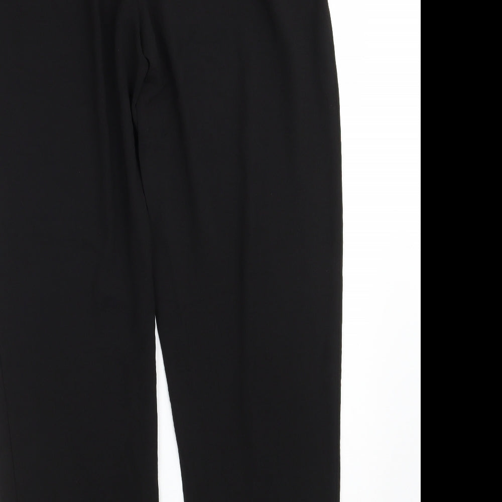 New Look Womens Black Polyester Dress Pants Trousers Size 8 L28 in Regular