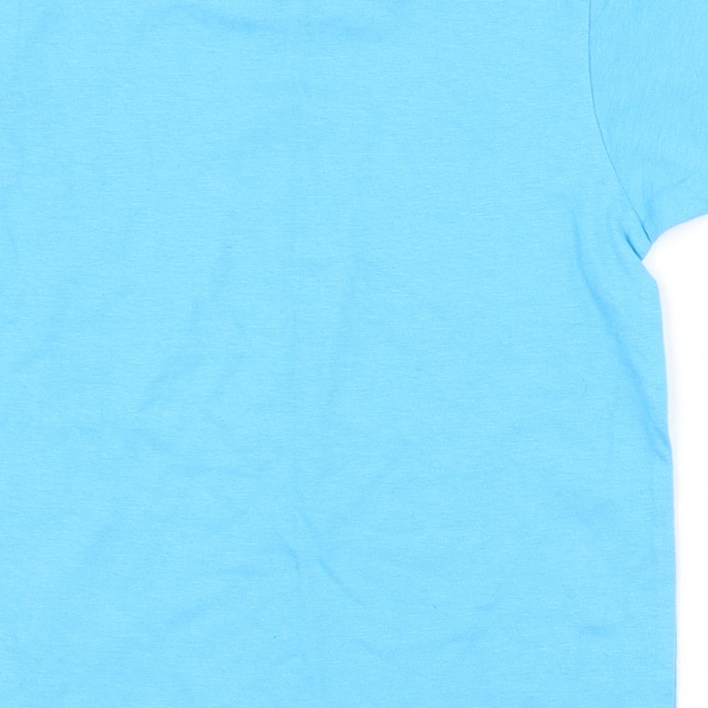 Roly Boys Blue 100% Cotton Pullover T-Shirt Size 3-4 Years Crew Neck Pullover
