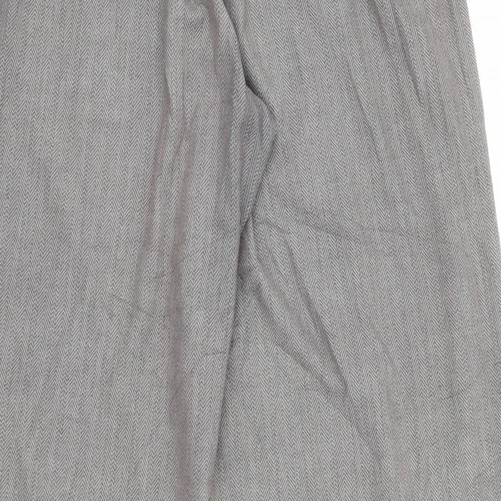 Evans Womens Brown Polyester Trousers Size 20 L27 in Regular