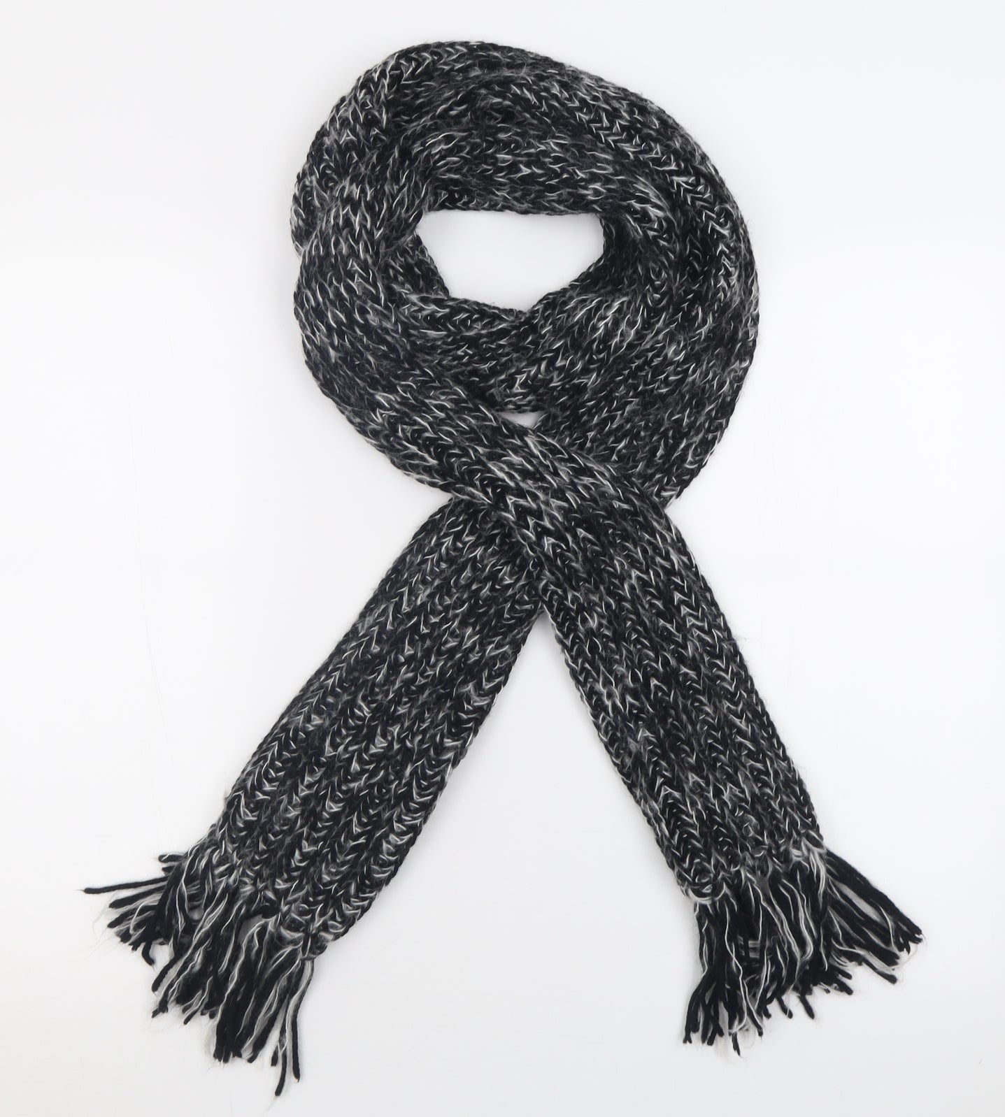 Burton Unisex Grey Acrylic Scarf One Size