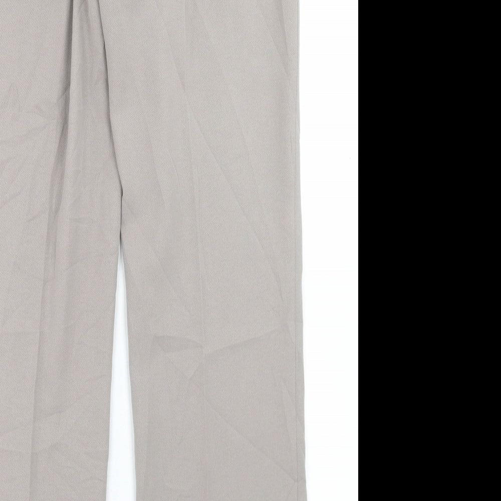 DEVERNOIS Womens Beige Polyester Dress Pants Trousers Size 30 in L29 in Regular Button