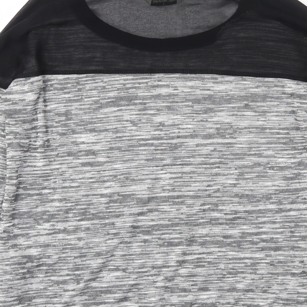 Miss Selfridge Womens Grey Round Neck Viscose Pullover Jumper Size 8