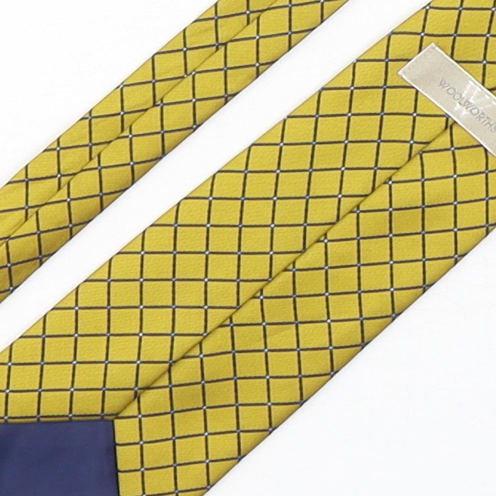 Woolworths Mens Multicoloured Plaids & Checks Polyester Pointed Tie One Size