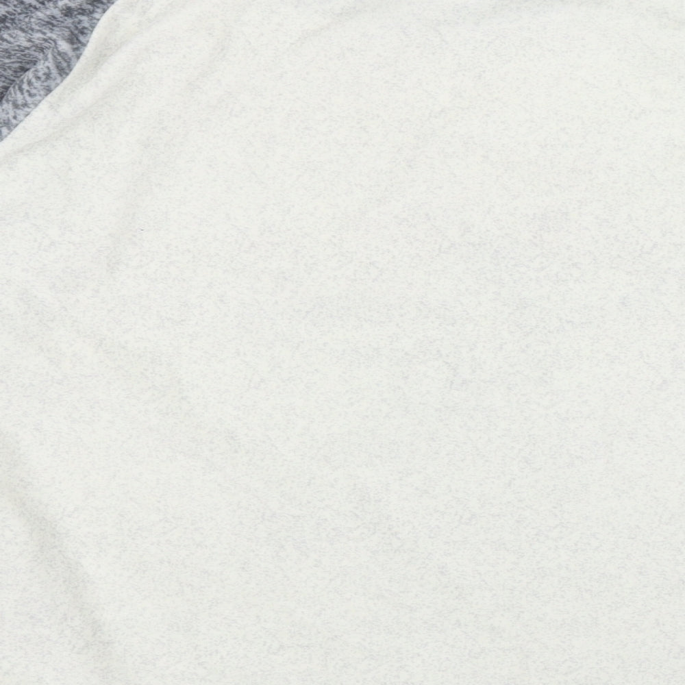 Nutmeg Womens Grey Polyester Top Pyjama Top Size 8 - 'Snuggle Up'