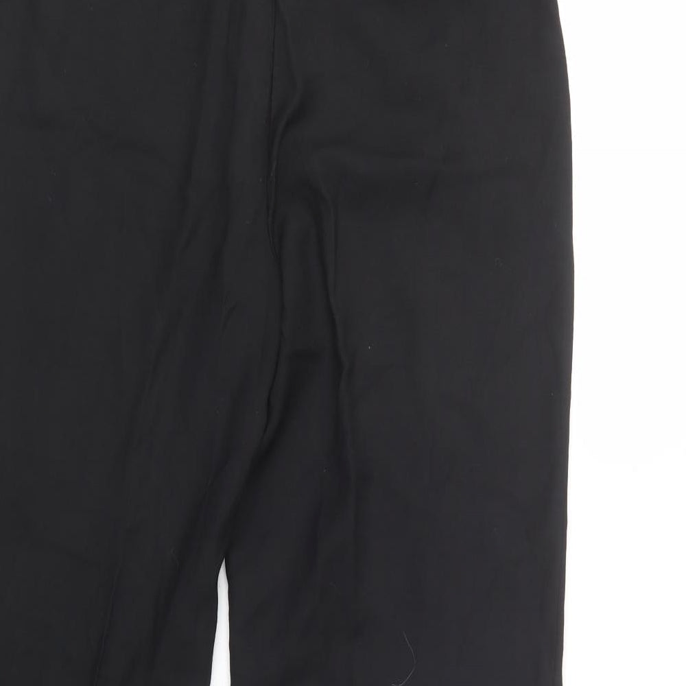Ronit Zilkha Womens Black Polyester Dress Pants Trousers Size 14 L32 in Regular Button