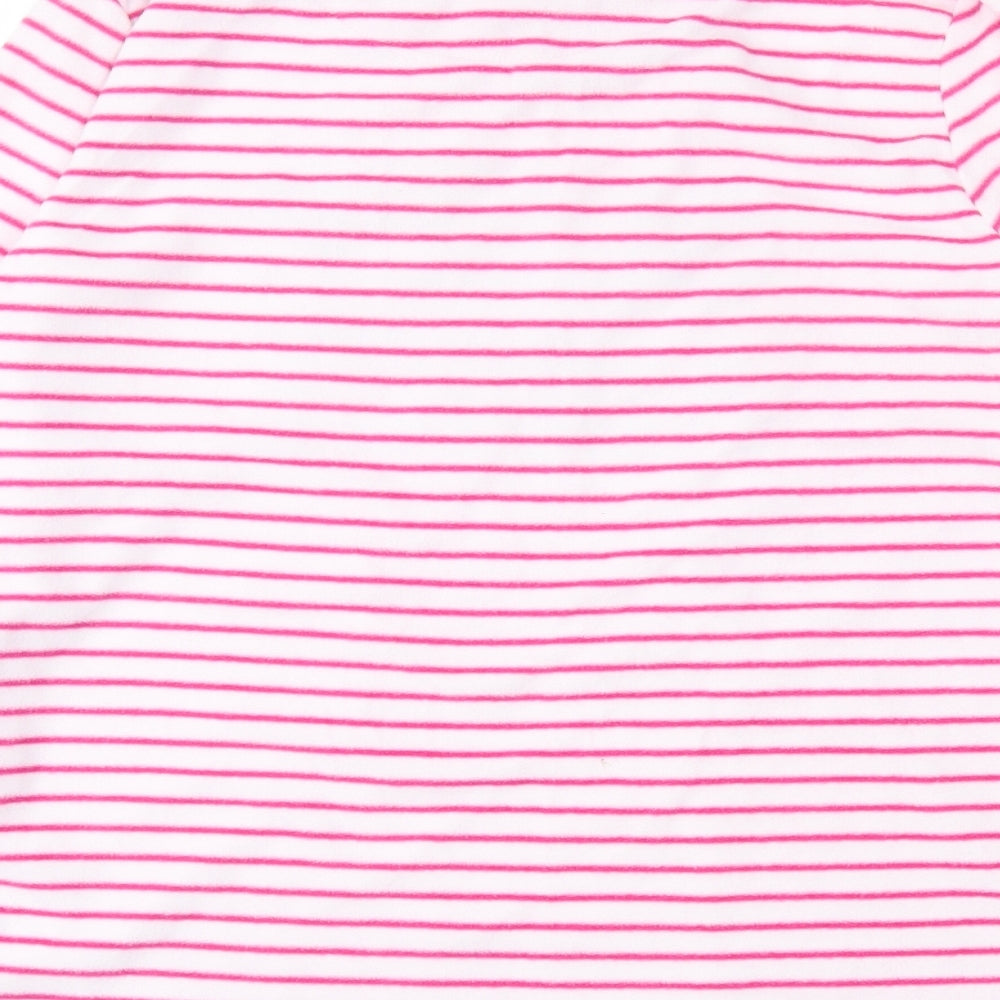 Primark Womens White Striped Polyester Top Pyjama Top Size M