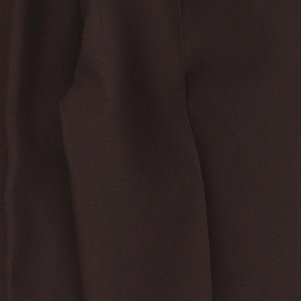 Preworn Womens Brown Polyester Trousers Size 20 L26.5 in Regular