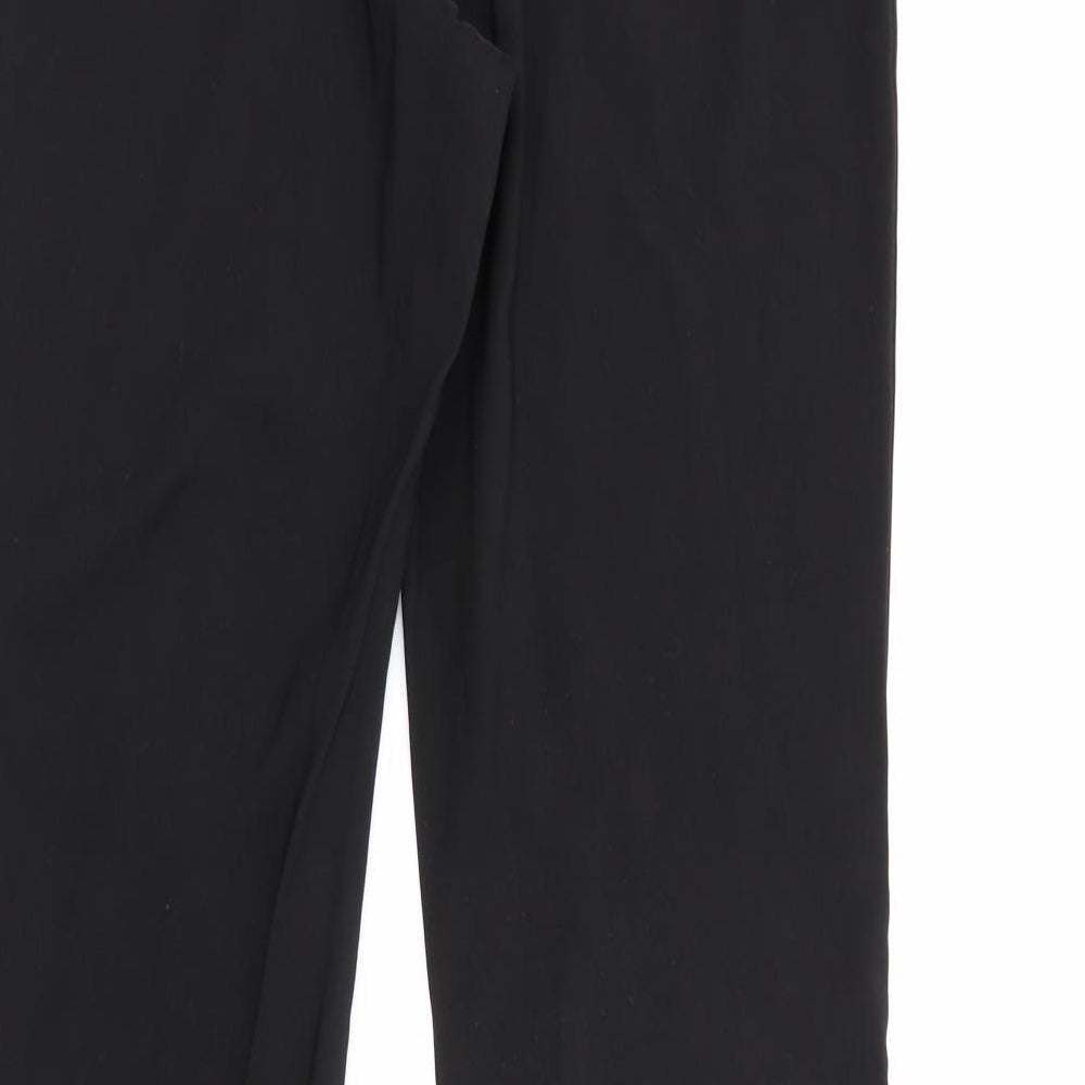 Atmoshpere Womens Black Polyester Trousers Size 12 L31 in Regular Zip